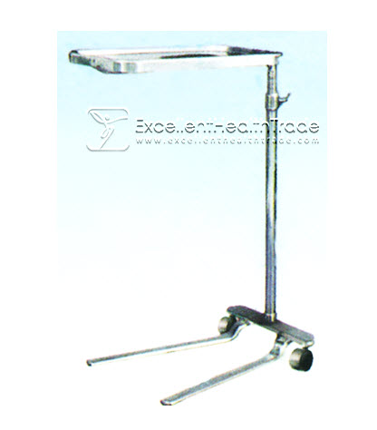 00666: โต๊ะเมโยสแตนเลส 2 ล้อ (Meyo stand, Stainless)